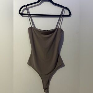 Fashion Nova Taupe Bodysuit